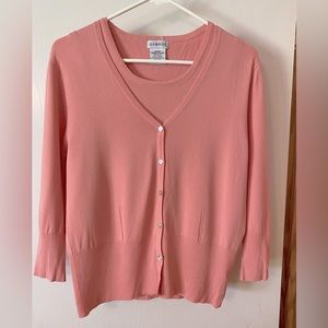 George 3 Piece Set. Sz 10 Skirt, Sleeveless top, and outer sweater.  For Spring!